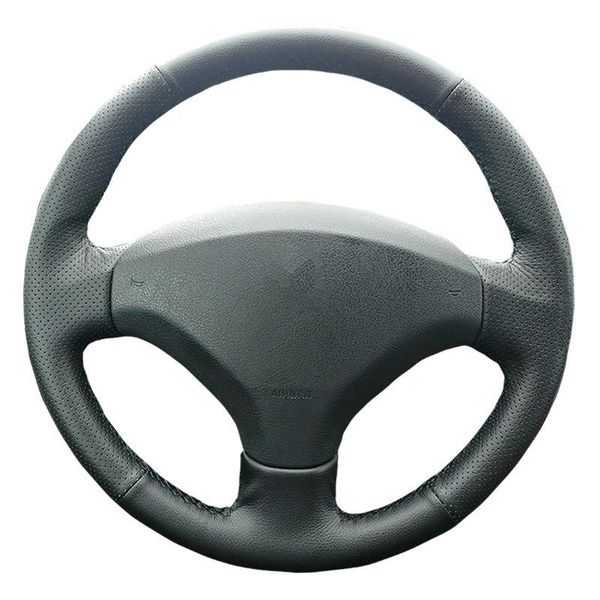 

steering wheel covers hand sewing car cover for 308 old 408 sport customize diy wrap microfiber leather