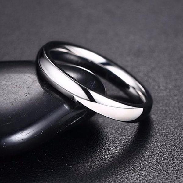 

wedding rings 3mm classic mens gents dome ring in stainless steel comfort fit engagement band, Slivery;golden