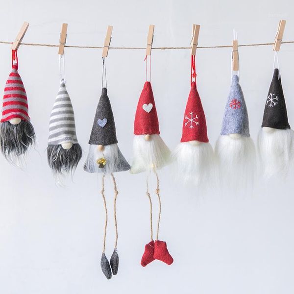 

christmas decorations wool felt small pendant santa claus tree decoration accessories