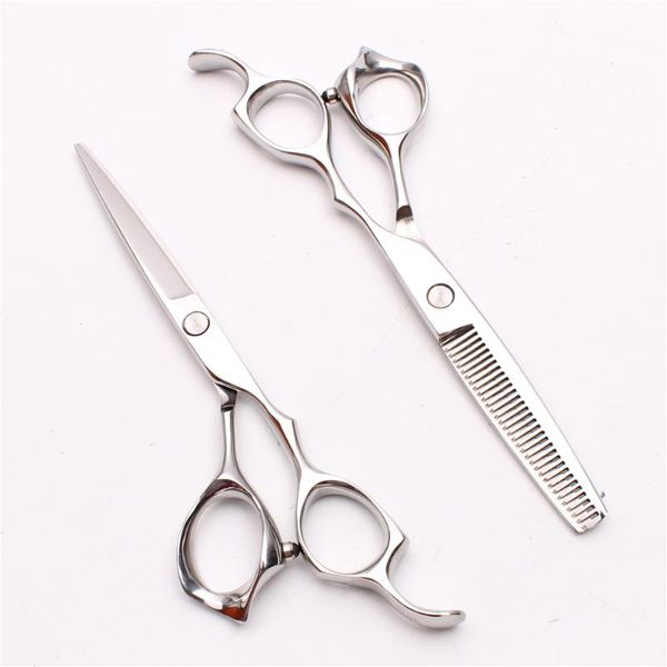 

hair scissors c1024 6" jp 440c silver barber cutting shears thinning professional human diy makas styling tool