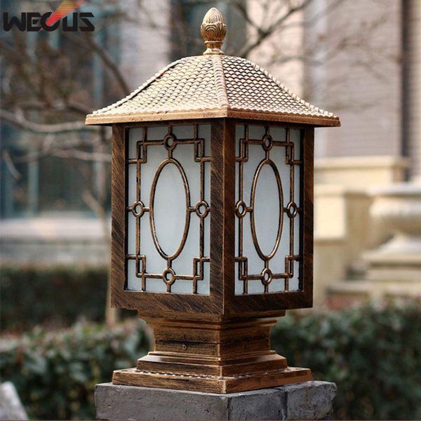 

outdoor wall lamps lights, rust-proof aluminum garden waterproof pillar lights