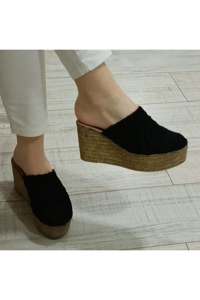 

slippers women padding sole, Black