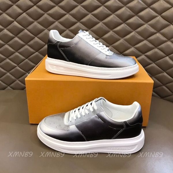 

2021 gradient color thick-soled men casual shoes fashion designers luxurys all-match walking sneakers breathable comfortable high quality