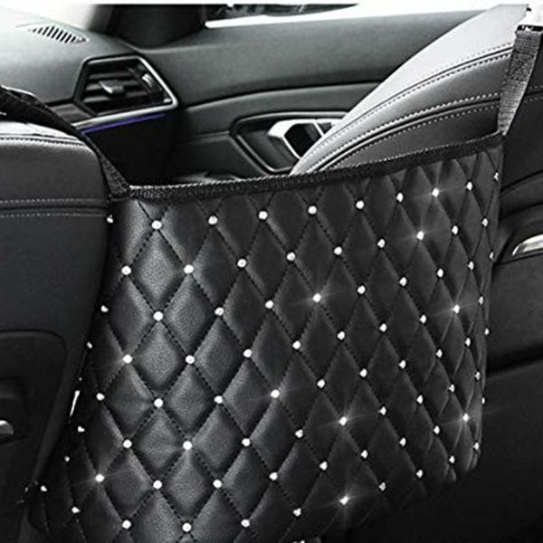 

car organizer seat storage net pocket bag middle and rear hanging practical back