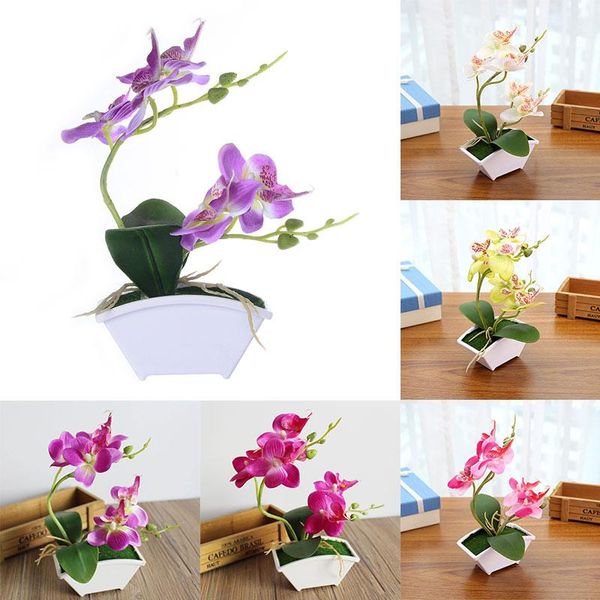 

fashion artificial flower household garden moth orchid beautiful fake plant handmade decoration plastic ornament diy wedding decorative flow