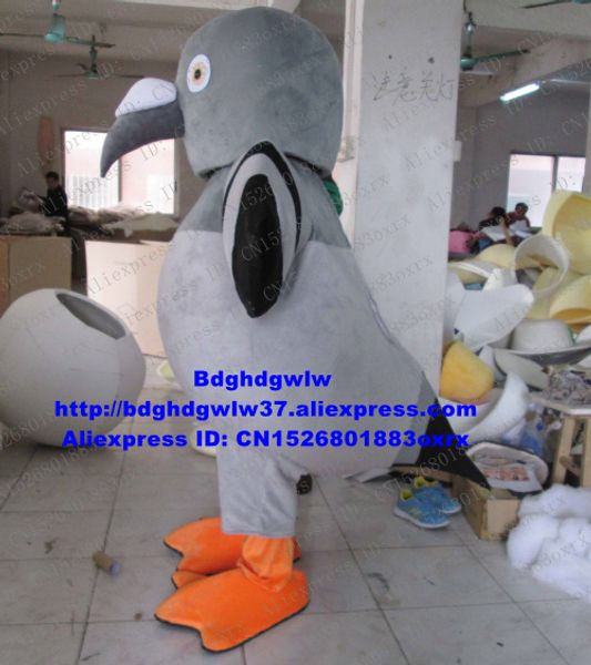 

mascot costumes grey pigeon dove bird of peace mascot costume cartoon character outfit album of painting etiquette courtesy zx1201, Red;yellow