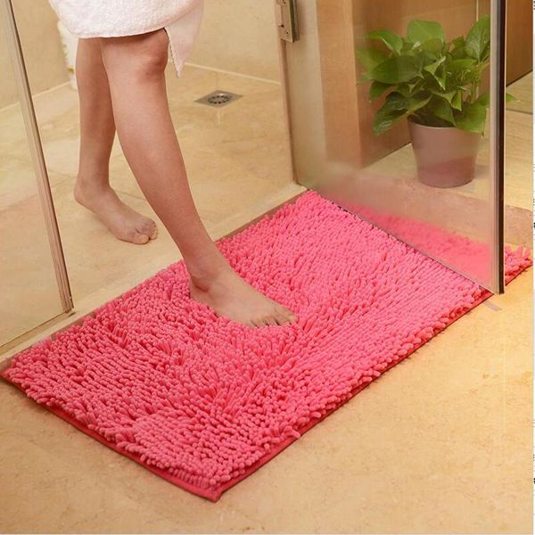 

cushion/decorative pillow bathroom floor mat anti-slip water absorption carpet doormat soft solid color kitchen
