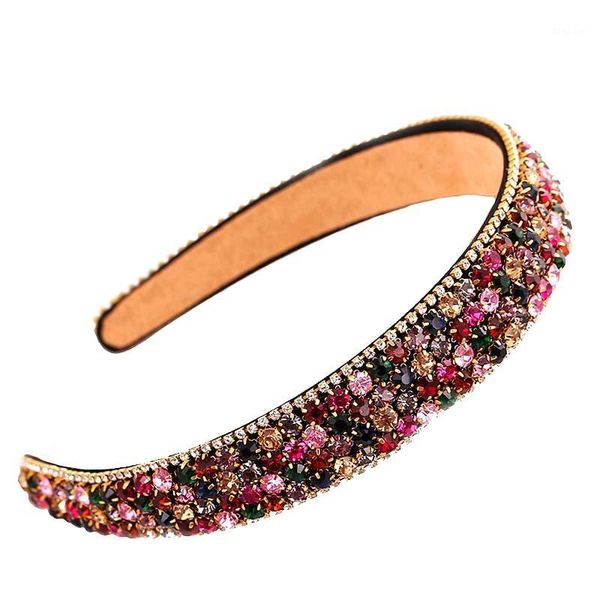 

pj.sdzm gemstone hair bands aurstria rhinestone headband bridal crystal broad brimmed accessory gift for girlfriend1