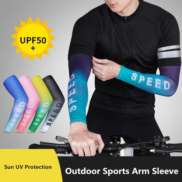 

ice cooling arm sleeve sun uv protection outdoor sports cycling sleeves breathable comfort running fishing guard elbow & knee pads, Black;gray
