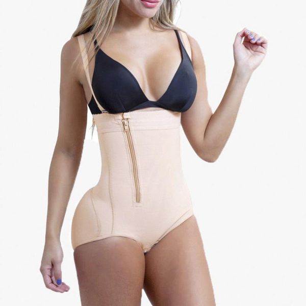 

women's shapers bulifter shaper slim fit sculpted body shaper, side zipper slimming underwear for women, Black;white