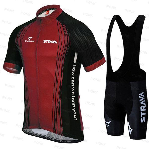 

racing sets strava cycling jersey set 2021 spring pro bicycle team long sleeve clothes premium mtb mountain bike bib sportswear suit, Black;blue