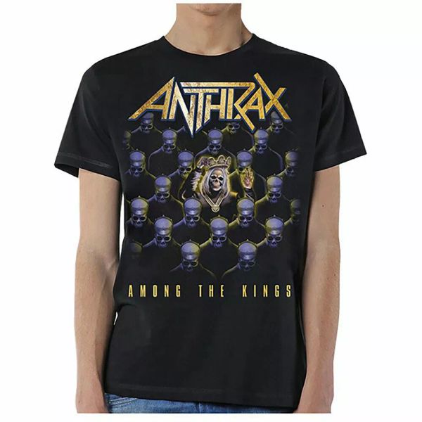 

anthrax among the kings official t-shirt men unisex, White;black