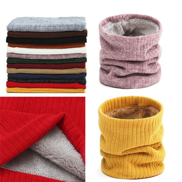

outdoor solid color wide striped knitted scarf windproof bib classic sports mask 24bd cycling caps & masks, Black