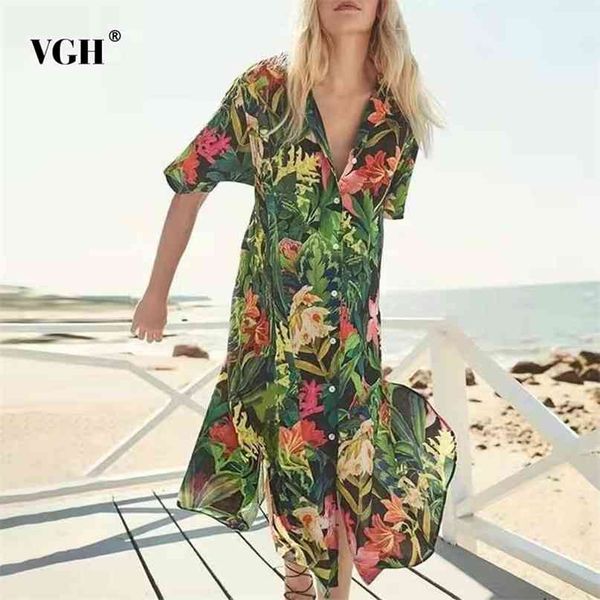 

bohemian print lace up bowknot dress for women lapel short sleeve high waist hit color summer dresses female fashion 210531, Black;gray