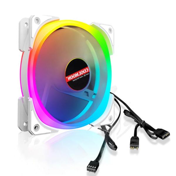 

12cm cooling fan 4pin pwm 5v 3pin argb pc case cpu computer cooler fans & coolings