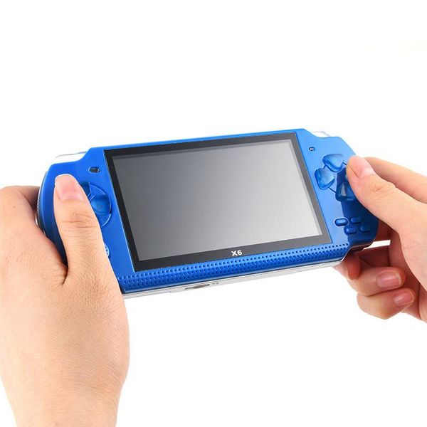 

portable game players cool baby x6 128 bit arcade handheld console built in 10 emulator 4.3 inch support mp4 tv video output player