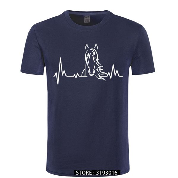 

ccccsportHeartbeat of Horse O-Neck Loose Tees 2020 NewestJapanese T-Shirt Men Aesthetic Cotton Short Sleeve Clothing Shirt