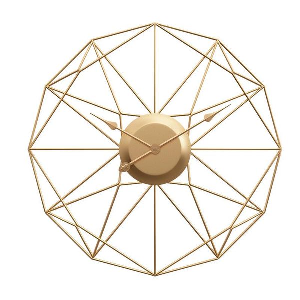 

product creative fashion metal wall clock amazon selling living room silent clocks