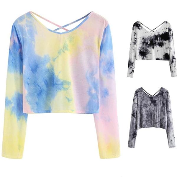 

women's t-shirt spring fashion pacthwork long sleeve color block tunic t-shirts casual loose female elegantes de mujer, White