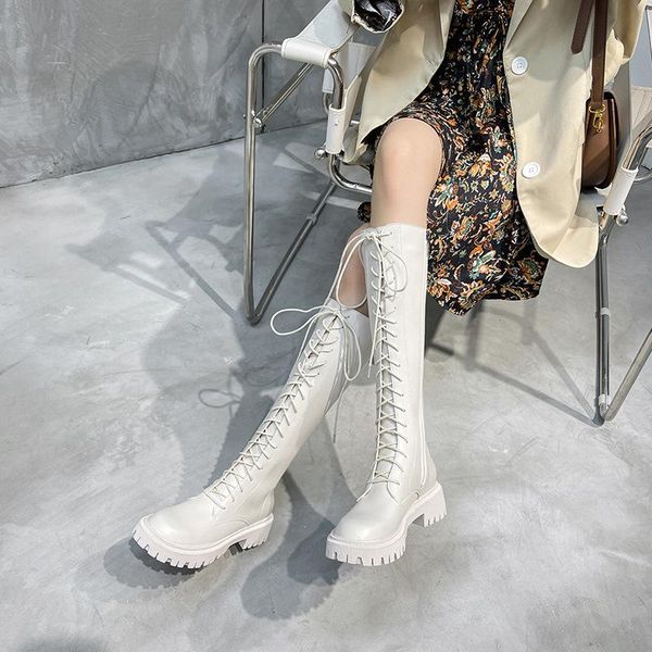 

boots women thick soled high 2021 autumn winter cortex, Black