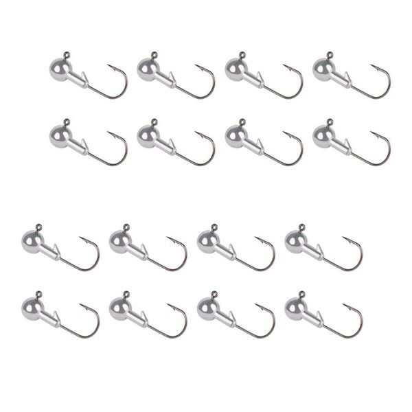 

50pcs lead head hook barbed fishing lure tackle for (3.5g) hooks