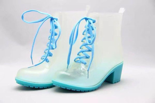 

boots non-slip low thickening water shoes rubber keep wear-resisting, Black