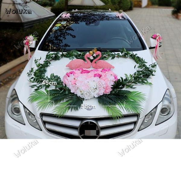

car decoration flamingo theme wedding set simulation rose cd50 q031