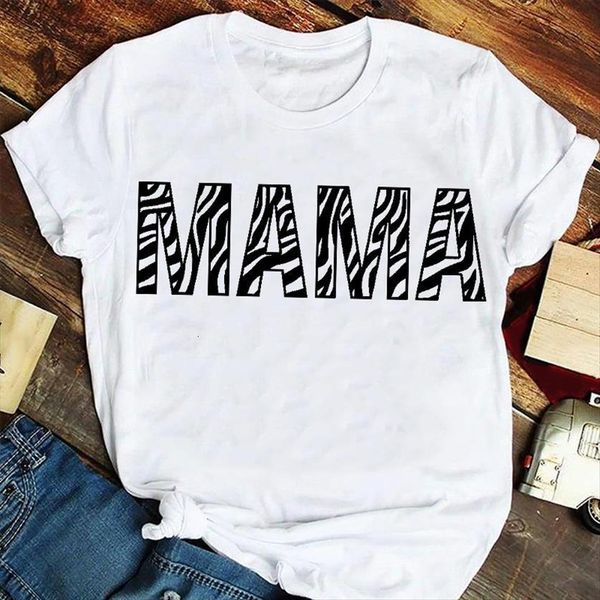 

cartoon mama mom mother letter womens t shirts fashion casual 90s cute clothes graphic lady print female tee shirt, White