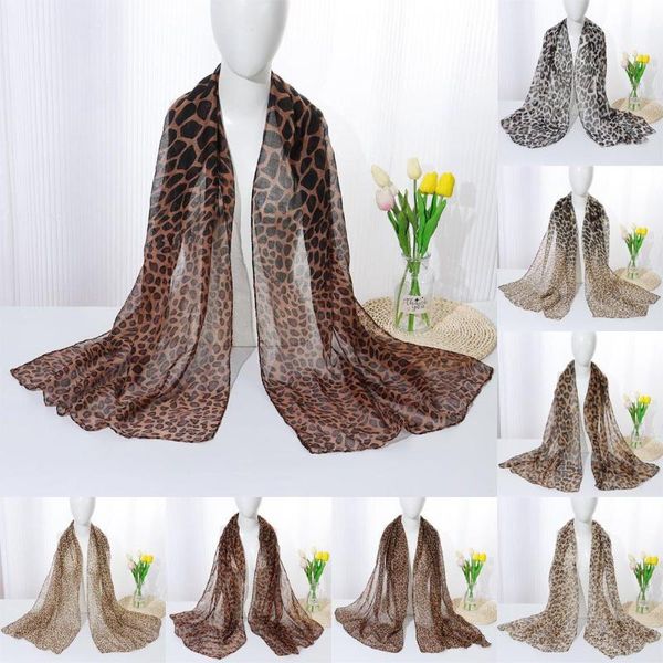 

scarves women hajib muslim leopard shawl long wide printed voile tudung, Blue;gray