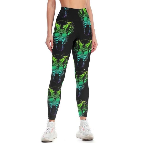 

yoga outfit zebra leggings drop pattern pants kawaii teens stretch exercises