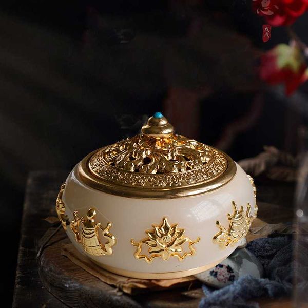 

fragrance lamps chinese buddha incense burner holder handmade censer bowl buddhist home decoration