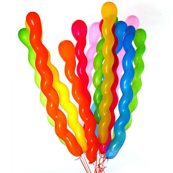 

party decoration festive spiral balloons for festivals, christmas, wedding parties, birthdays, outdoor activities, mixed-color decorative ba