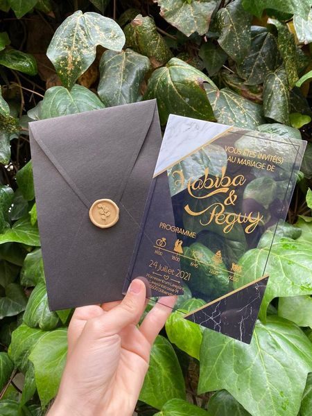 

greeting cards 100pcs custom wedding marriage invitation transparent card