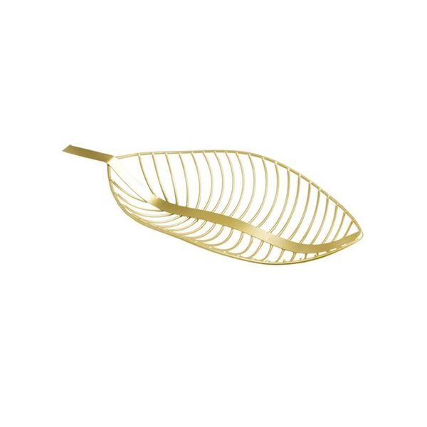 

kitchen storage & organization 1pc snack food basket leaf shape lovely creative fruit plate dried tray for home party living room
