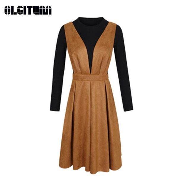 

women's two piece pants fashion autumn/winter women o-neck knit basic sweater long-sleeved v-neck zipper vest dress vestido two-piece c, White