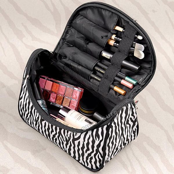 

storage bags makeup bag multifunctional portable waterproof women organizer box beauty case travel pouch zebra cosmetic