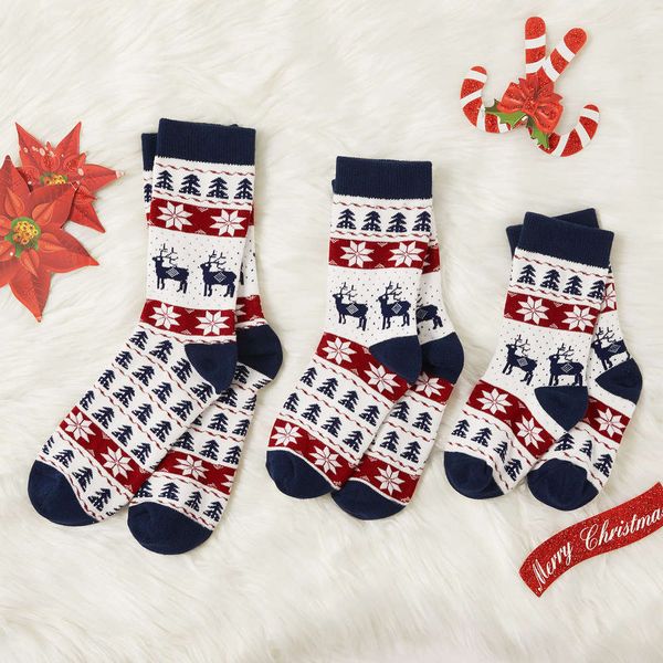 

thin christmas socks 2020 new mother baby winter cotton, Black