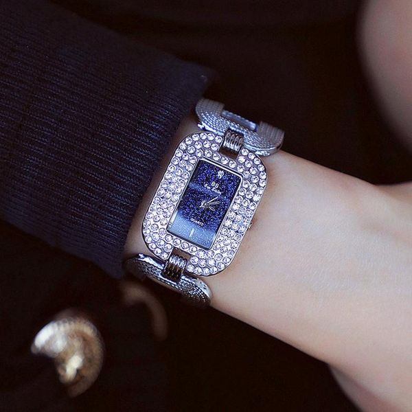 

wristwatches starry sky ladies water resistant 30bar woman's diamond quartz watches female feminine bracelet watch, Slivery;brown