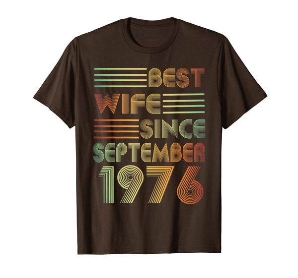 

43rd Wedding Anniversary Best Wife Since September 1976 T-Shirt, Mainly pictures