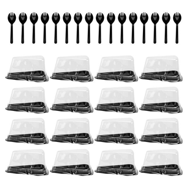 

gift wrap 1 set of cake packing boxes dessert storage disposable case (black)