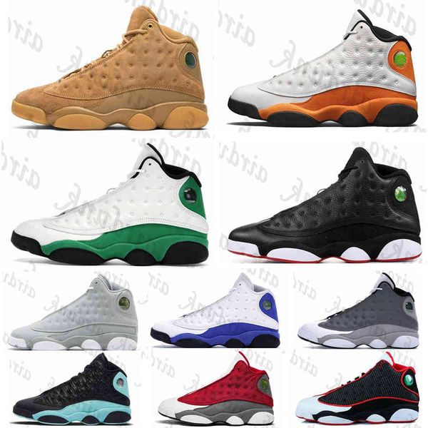 

[with box]2021 men boots union 13s shoes sneaker jumpman 13 playground game low high trainers sneakers, Black