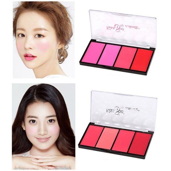 

blush maquimagem makeup blusher palette long lasting brighten skin colour shading powder face pallete