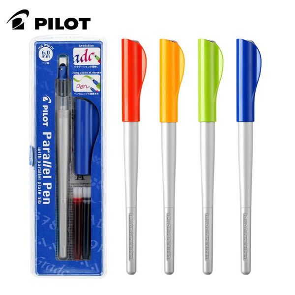 

japan pilot duckbill parallel fountain pen art gothic flower font english calligraphy fp3-15-ss color ink sac pens