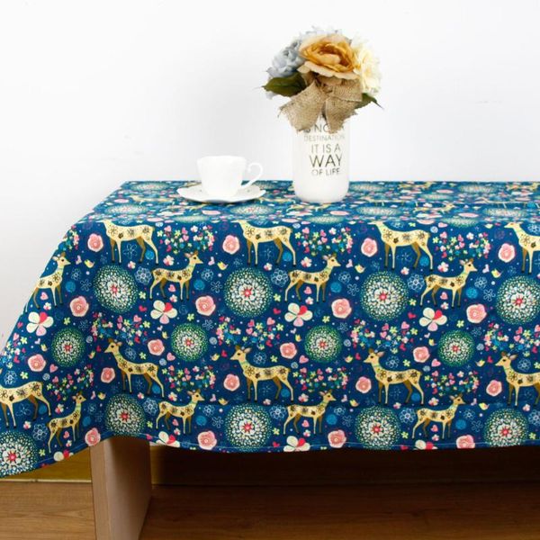

table cloth arrival tablecloth deer print personalize decorative elegant linen cover