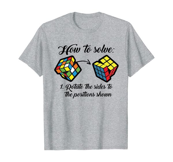 

speed cubing tshirt: how to solve for puzzle cube fanatics, White;black
