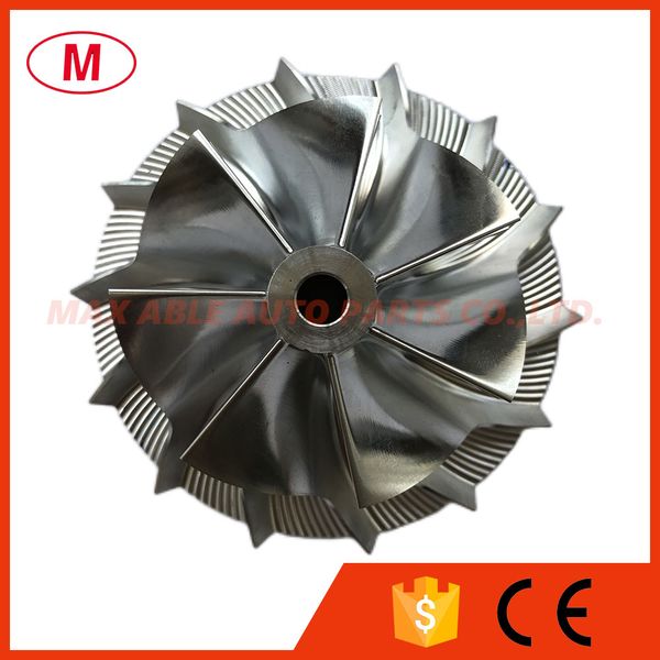 

gt2835 52.80/73.00mm 7+7 blades high performance turbocharger turbo billet compressor wheel/aluminum 2618/milling wheel for racing cartridge
