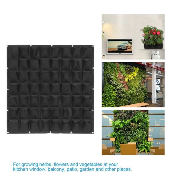 

planters & pots wall hanging garden planter with 56 vertical pockets