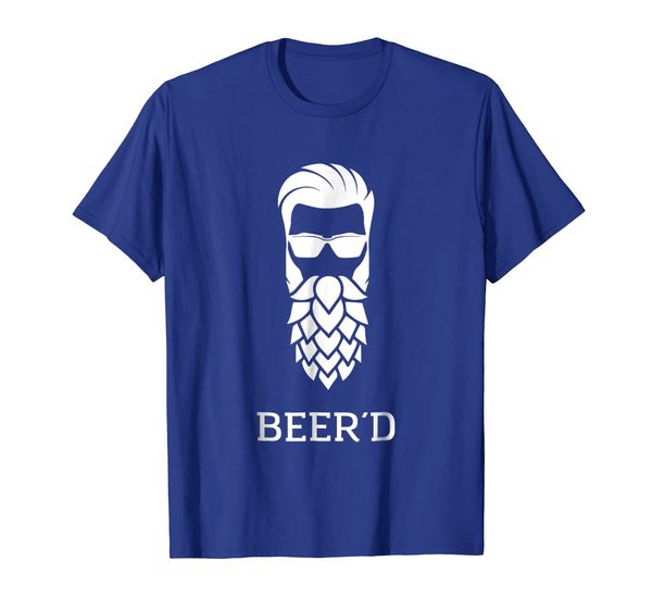 

beer'd beer hop hipster beard - funny t shirt, White;black