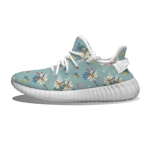 

diy custom white daisy flower running shoes mesh printed mens womens trainers outdoor sports sneakers d3tm