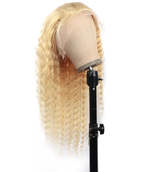 

allove brazilian body wave 30 inch 13*1 transparent lace front wig blonde color 613 human hair wigs peruvian straight deep, Black;brown